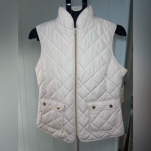 St. John's Bay Quilted Vest - off white
